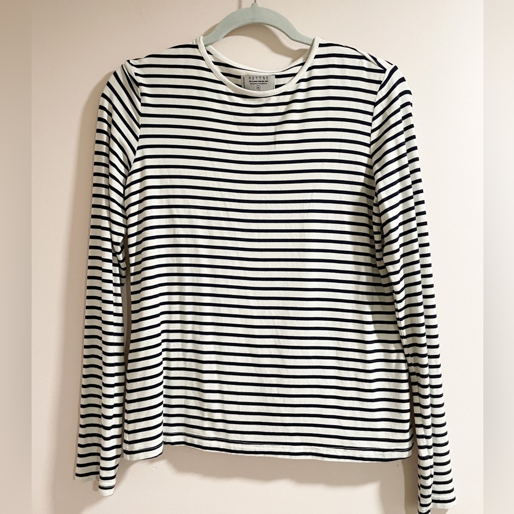 Mott50 Shirt Certified UPF 50 Striped Long Sleeve Size M